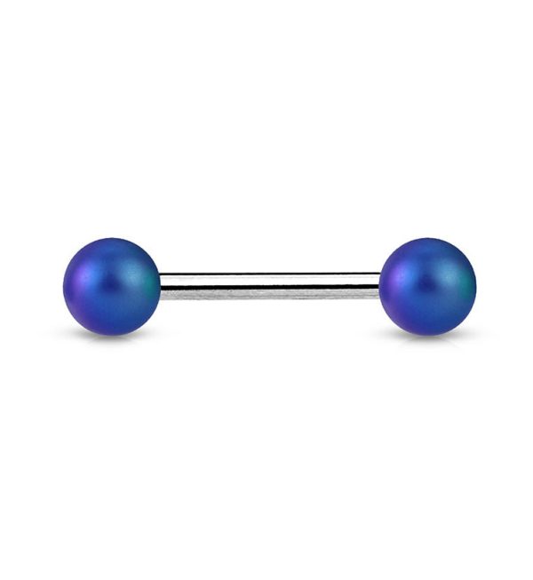 14G Matte Blurple Stainless Steel Barbell on Sale