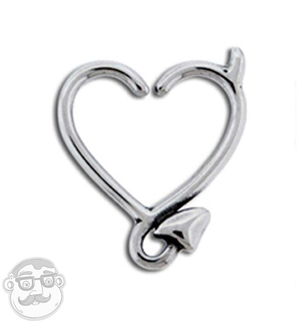 16G Devil Heart Daith Ring Cheap