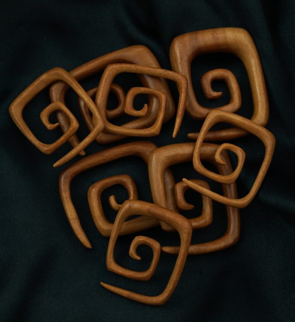 Saba Wood Square Spirals Online Sale - Image 4