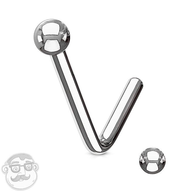 Ball Top L Bend Nose Ring For Sale