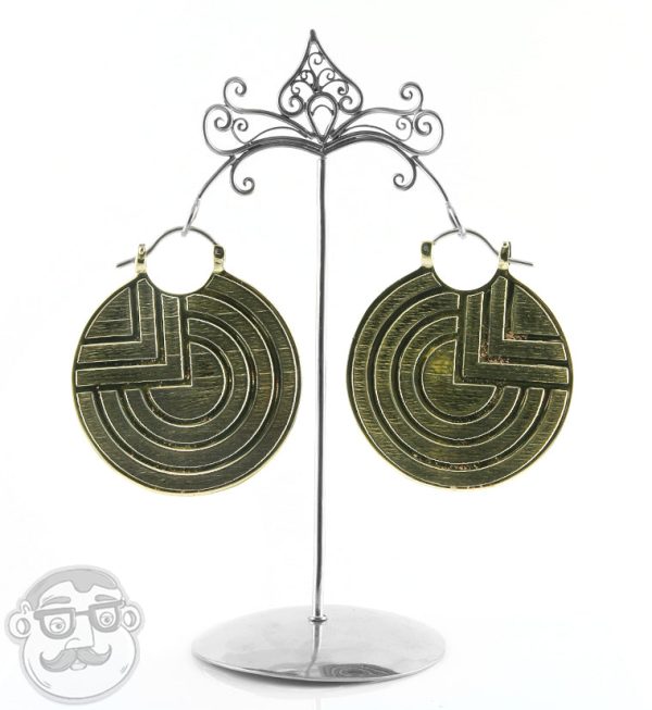 Verge Brass Earrings - Weights Online - Image 2