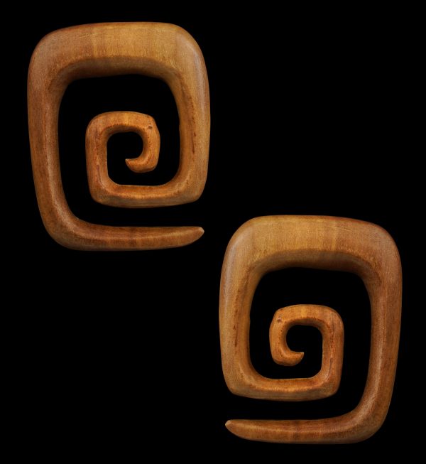 Saba Wood Square Spirals Online Sale