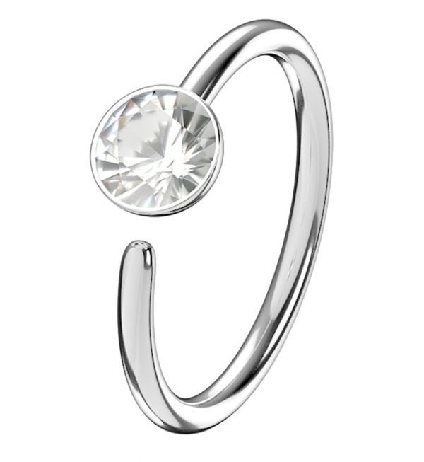 20G Stainless Steel CZ Diamond Seamless Ring Supply