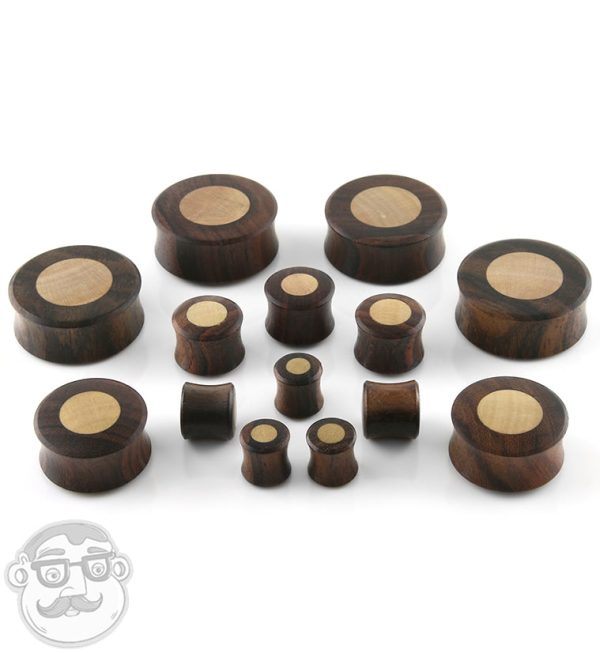 Sono Wood Plugs With Crocodile Wood Inlay Online