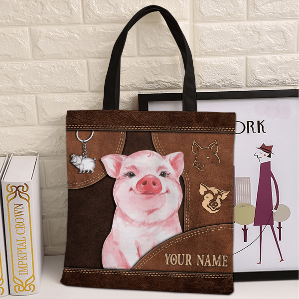 Personalized Pig All Over Tote Bag - TO422PS06 Online