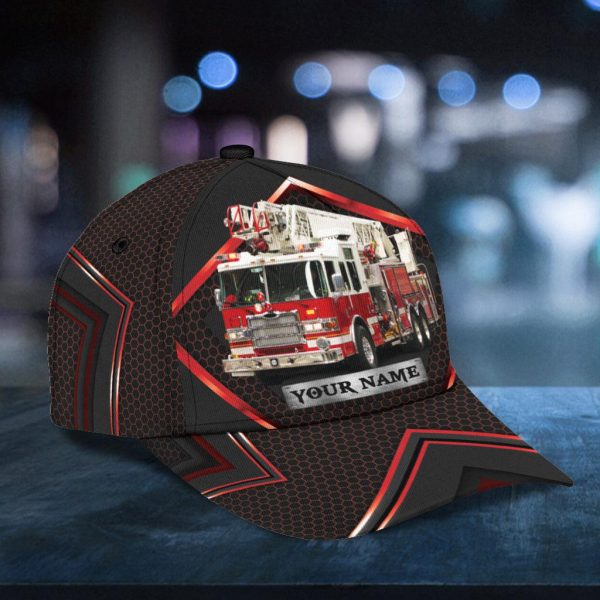 Personalized Firefighter Classic Cap, Personalized Gift for Firefighters - CP010PS06 Online Sale - Image 3