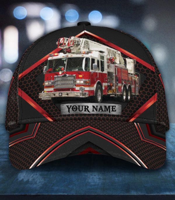 Personalized Firefighter Classic Cap, Personalized Gift for Firefighters - CP010PS06 Online Sale - Image 2