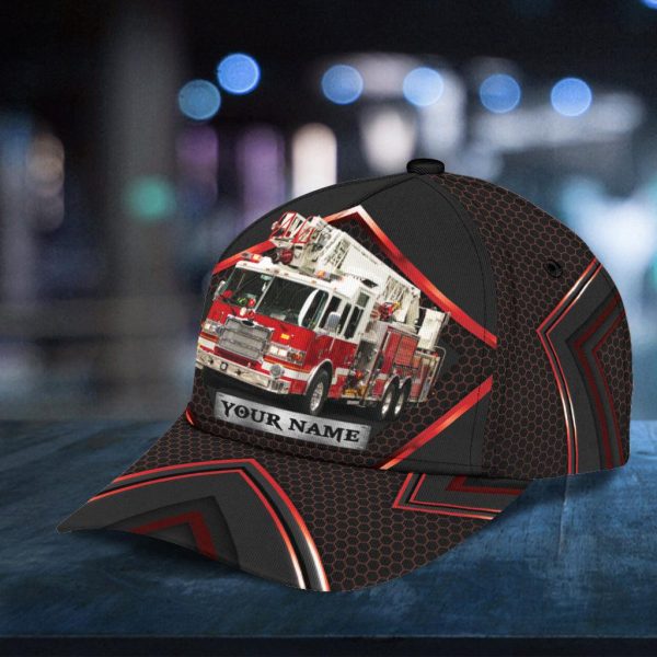 Personalized Firefighter Classic Cap, Personalized Gift for Firefighters - CP010PS06 Online Sale - Image 4