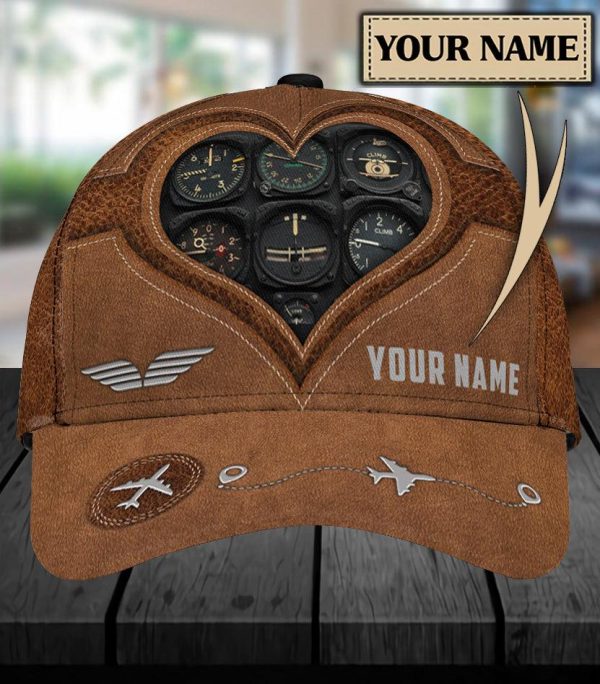 Personalized Pilot Classic Cap, Personalized Gift for Pilot - CP017PS06 Hot on Sale